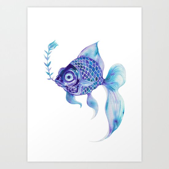 Baby Blue #5 Art Print