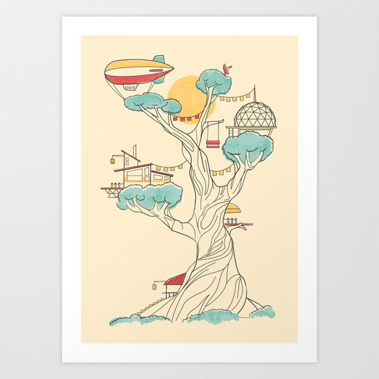 Treehouse Art Print
