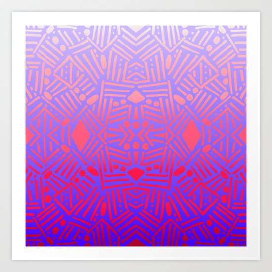 Bali (Ombre) Art Print