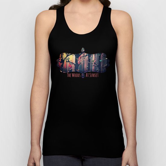 The Woods at Sunset Unisex Tank Top