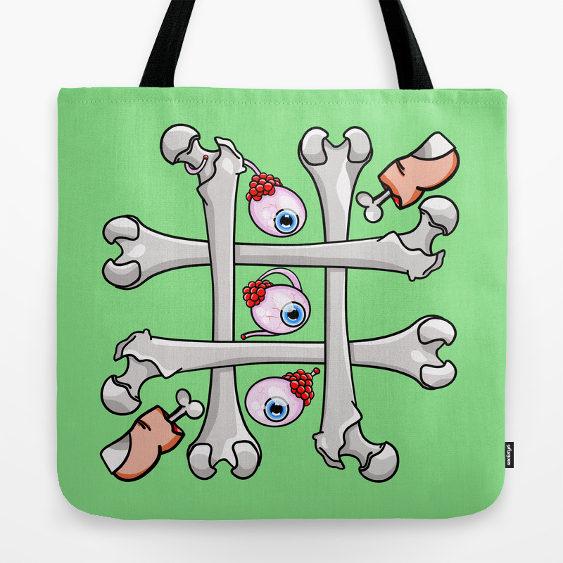 Halloween Tic Tac Toe Tote Bag By Mailboxdisco Society6