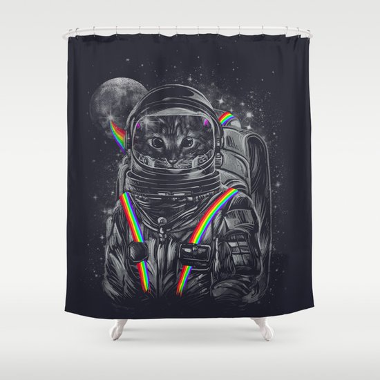 Space Mission Shower Curtain