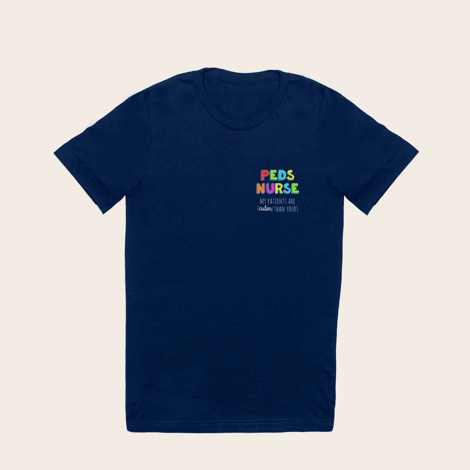 Pediatric Peds Nurse Colorful Funny Rn Design T Shirt by Noirty | Society6