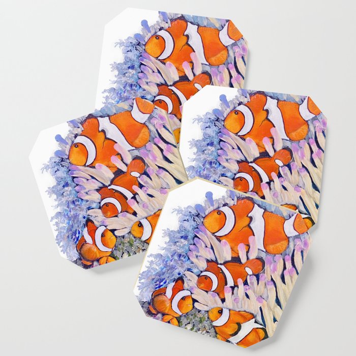 Colorful Clownfish Coaster