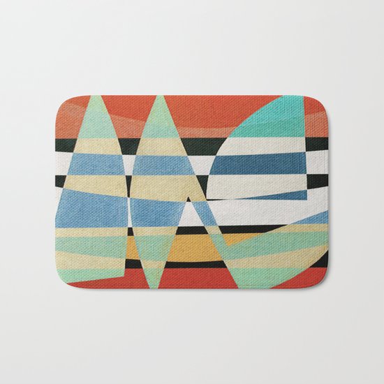 Sailing on a Raging Sea Bath Mat