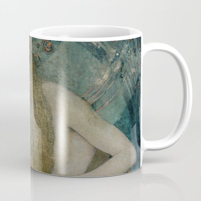 The embrace (the kiss) romantic couple portrait painting by Wilhelm List for home and wall decor Coffee Mug