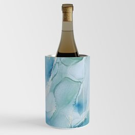 Abstract hand painted alcohol ink texture  Wine Chiller