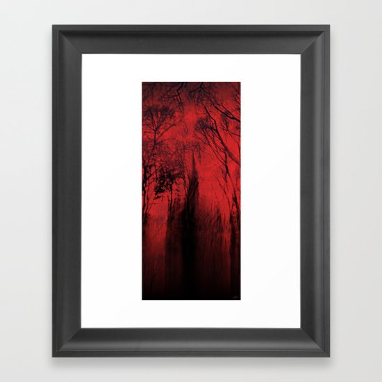 Blood red sky Framed Art Print