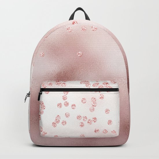 Princess Confetti Glitter on pink metal background #Society6 Backpack