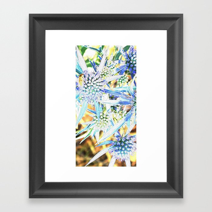 Flowers rays of sunshine Framed Art Print