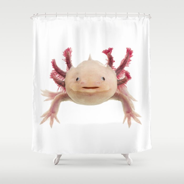 Axolotle Cute Fish Shower Curtain