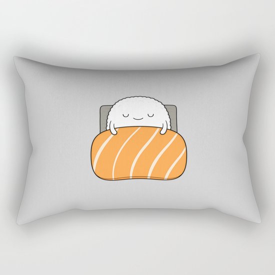 sleepy sushi Rectangular Pillow