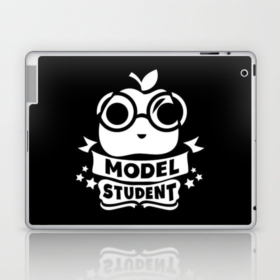 Model Student Cute Apple School Quote Laptop & iPad Skin