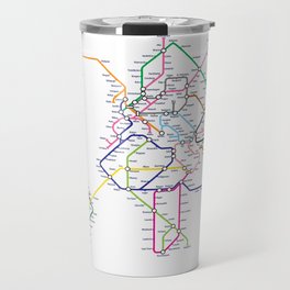 World Metro Subway Map Travel Mug