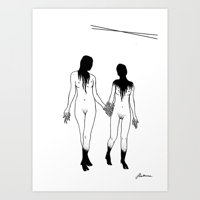 Extraterrestrial COUPLE Art Print