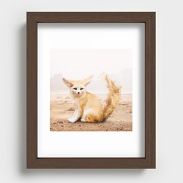 Sand Fox Recessed Framed Print