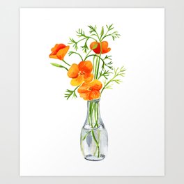 California Poppies Art Print