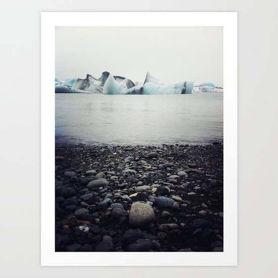 icebergs Art Print