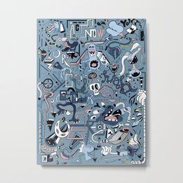 Act Now or Hold Your Breath Metal Print