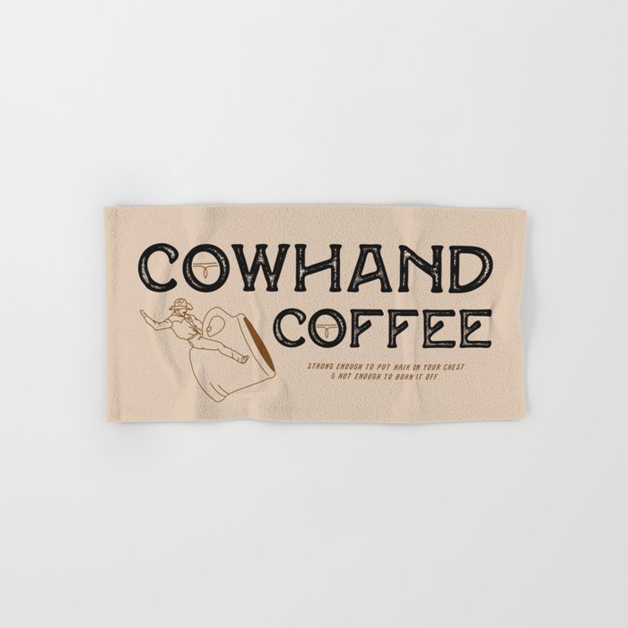 Cowhand Coffee - Rustic Hand & Bath Towel