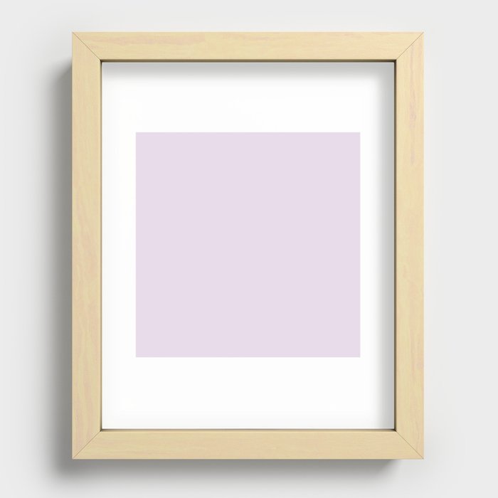 Frosted Lilac Recessed Framed Print