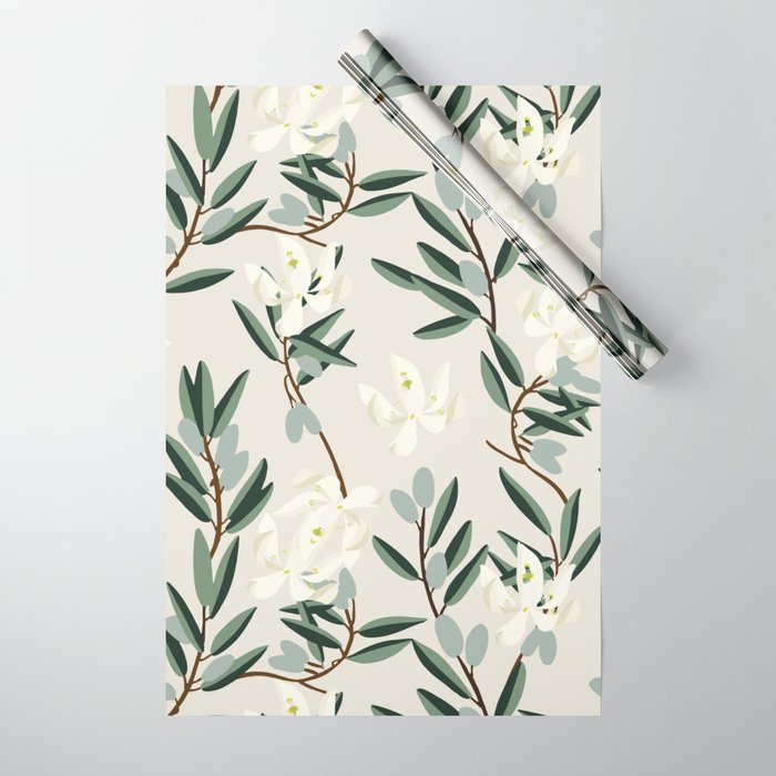 OLIVE BLOOM Wrapping Paper