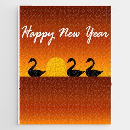 2022 Swans Formation For Happy New Year Jigsaw Puzzle