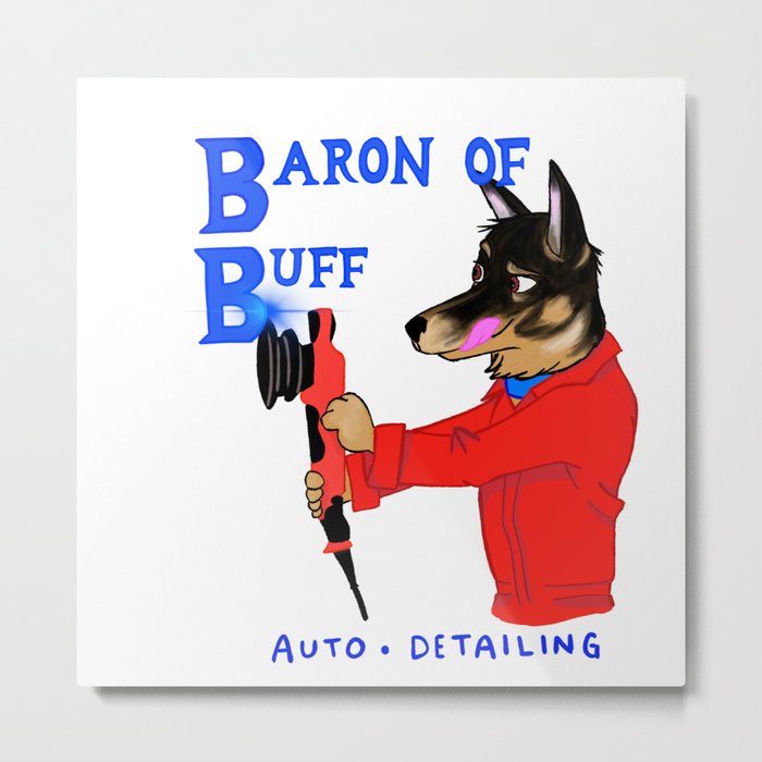 The Baron of Buff Metal Print
