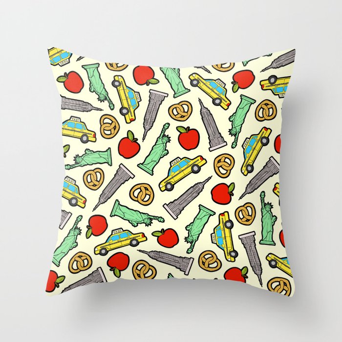 New York, New York Pattern Deko-Kissen New York, New York Pattern Deko-Kissen