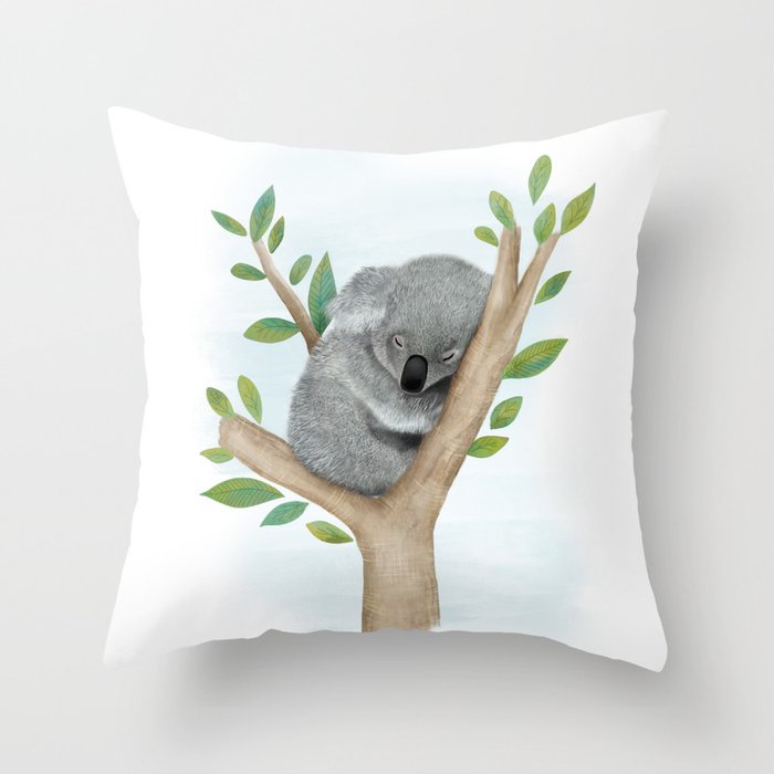 Stitched Koala Decorative Pillow