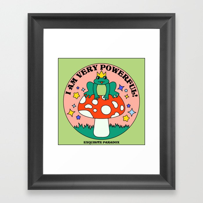 Powerful Frog Framed Art Print