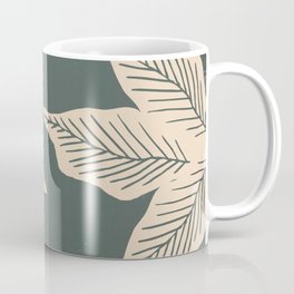 Surrounded by Plant Lovers - Green & Beige Coffee Mug