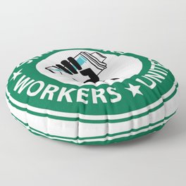 SB Workers United Barista Labor Union Floor Pillow