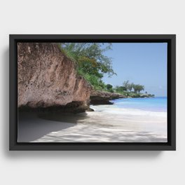 Caribbean Beach I Framed Canvas