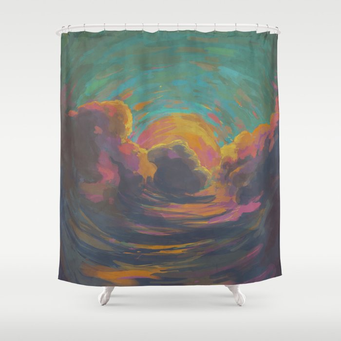 Returning to the Sky Shower Curtain by Ben Geiger