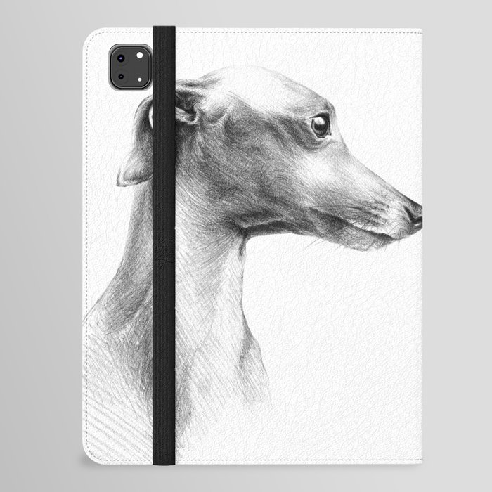 Delicate Italian Greyhound portrait iPad Folio Case