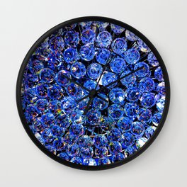 Blue Crystal Chandelier Wall Clock