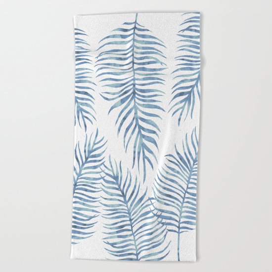 Fern Pattern Serenity Beach Towel