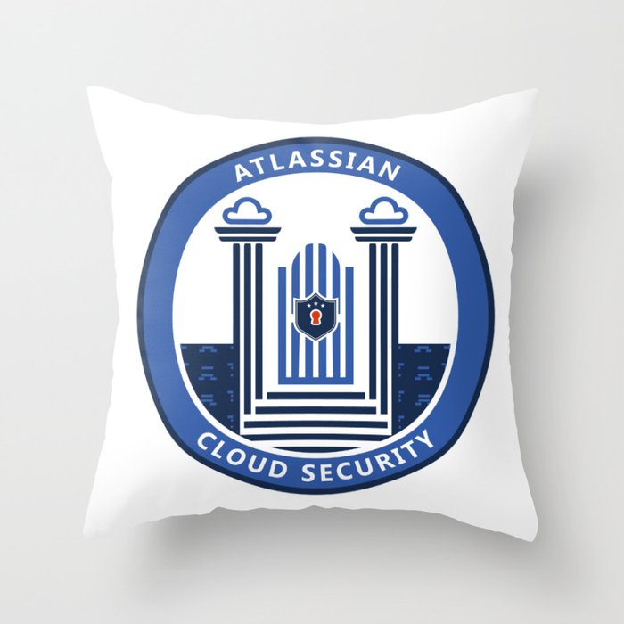 Cloud Security - Pearly Gates Throw Pillow