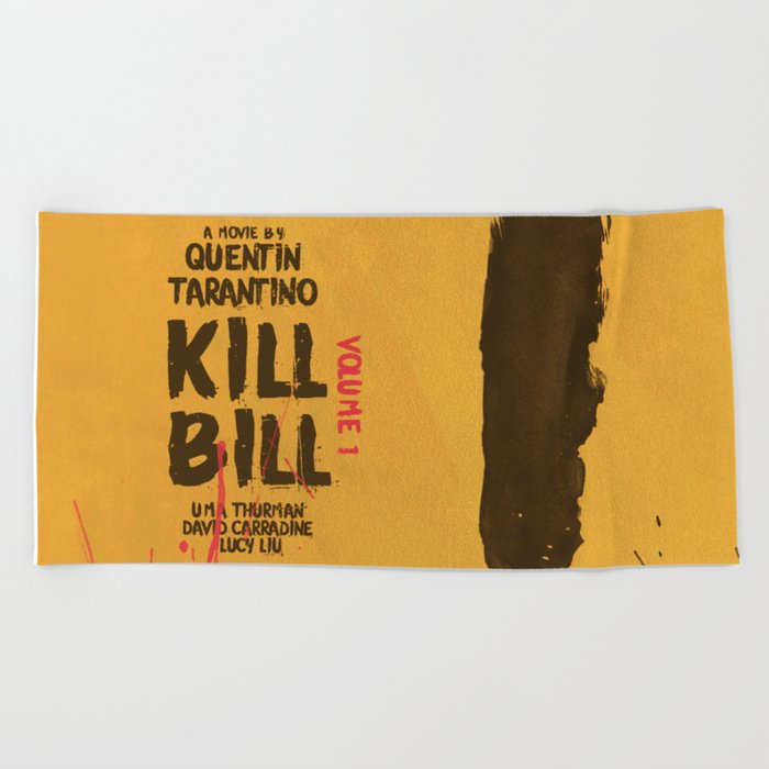 Kill Bill VOL 1 Movie POSTER Lightweight Beach Towel 