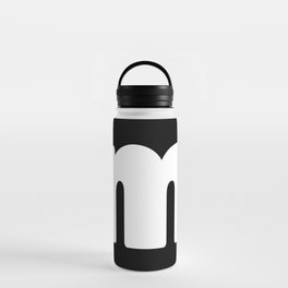 m (White & Black Letter) Water Bottle