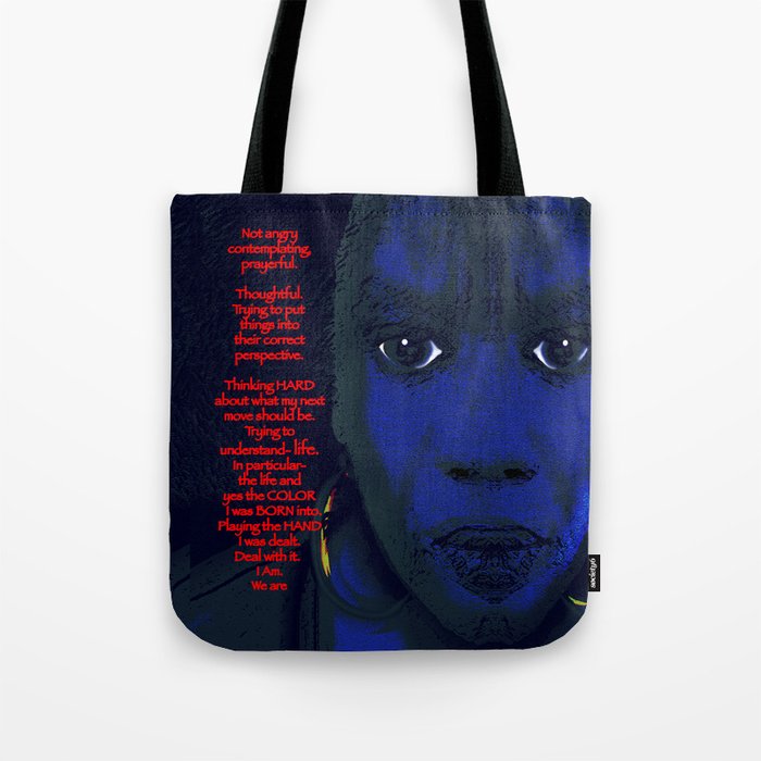 Angry Black Woman Tote Bag