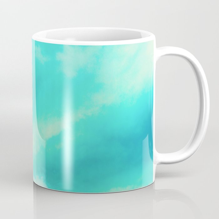 Aqua sky coffee mug