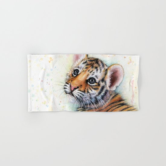 Tiger Cub Cute Baby Animals Hand & Bath Towel