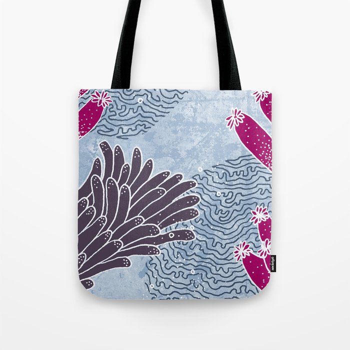 The Great Blue Coral Reef Tote Bag
