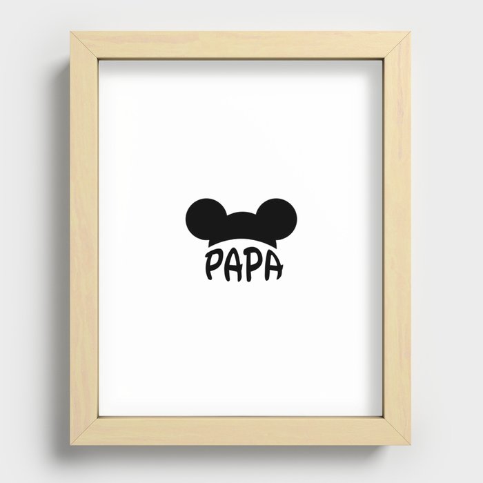 Papa Ears Recessed Framed Print