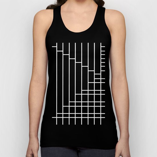Fuzz Outline Grey Unisex Tank Top