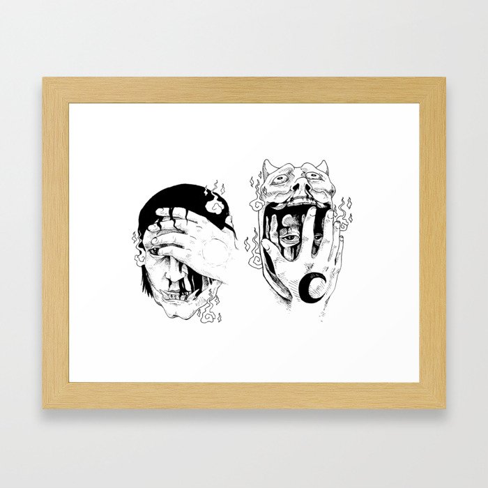 Consuming Night and Day Framed Art Print