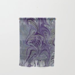 Purple, Blue, & Green Marbled Wall Hanging