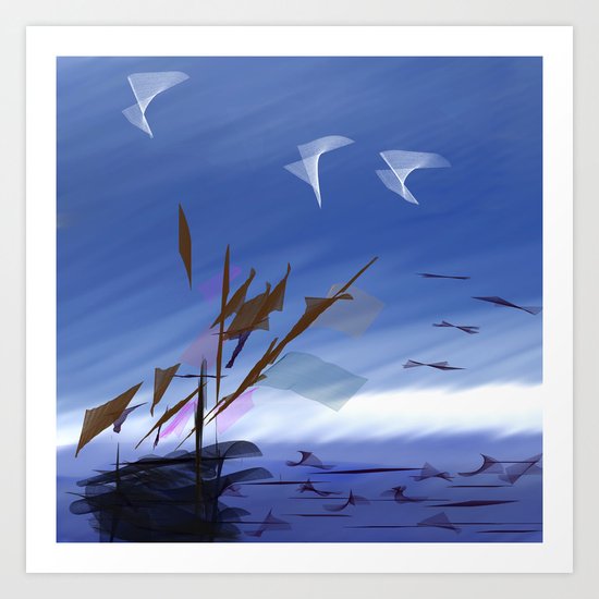 Near and afar Art Print